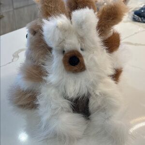 100% alpaca fur Plush Bunnies 9” choose color